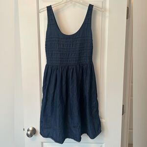 Navy blue babydoll dress